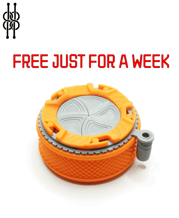 Mechanical Iris Container - Compact and stackable version 3d model