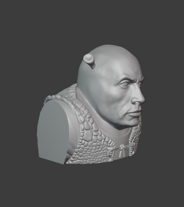 Shrock (Shred + The Rock Mashup) 3d model