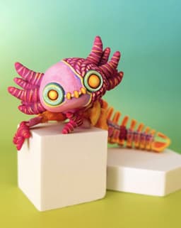 Stuffed Axolotl 3d model