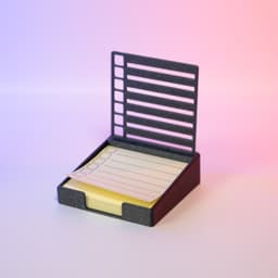 Stick Notes Holder - TO-DO Template 3d model