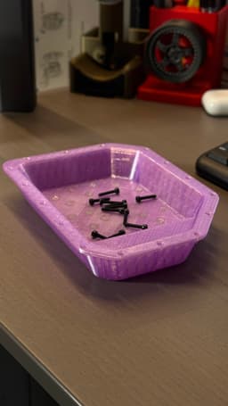 Oil Pan Catchall - Magnetized 6x3 3d model