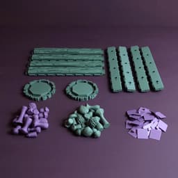Forest Chess set 3d model