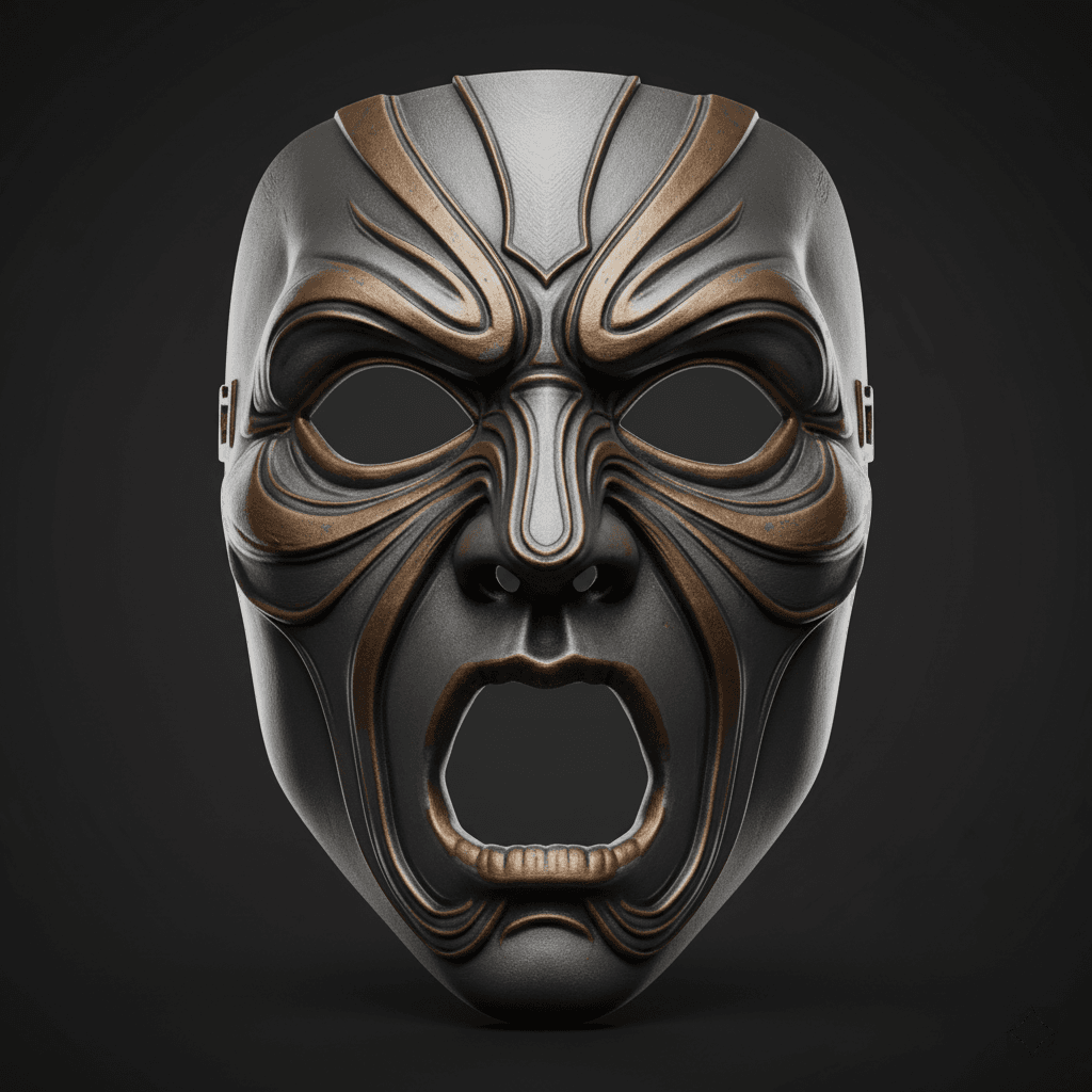 Savage Beast Wearable Cosplay Mask Premium STL Design 3d model