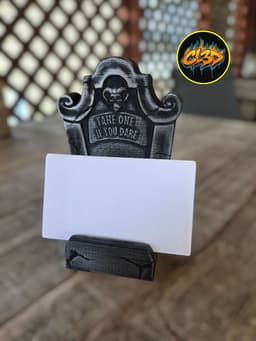 Tombstone Business Card Holder - Demon 3d model