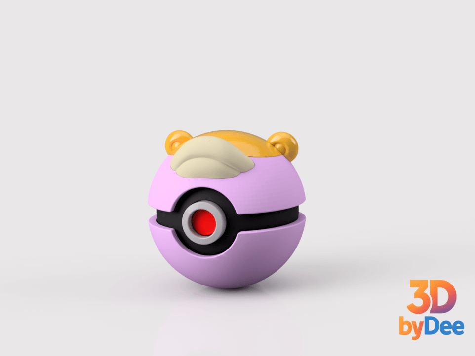 Slowpoke Galarian Poke Ball 3d model