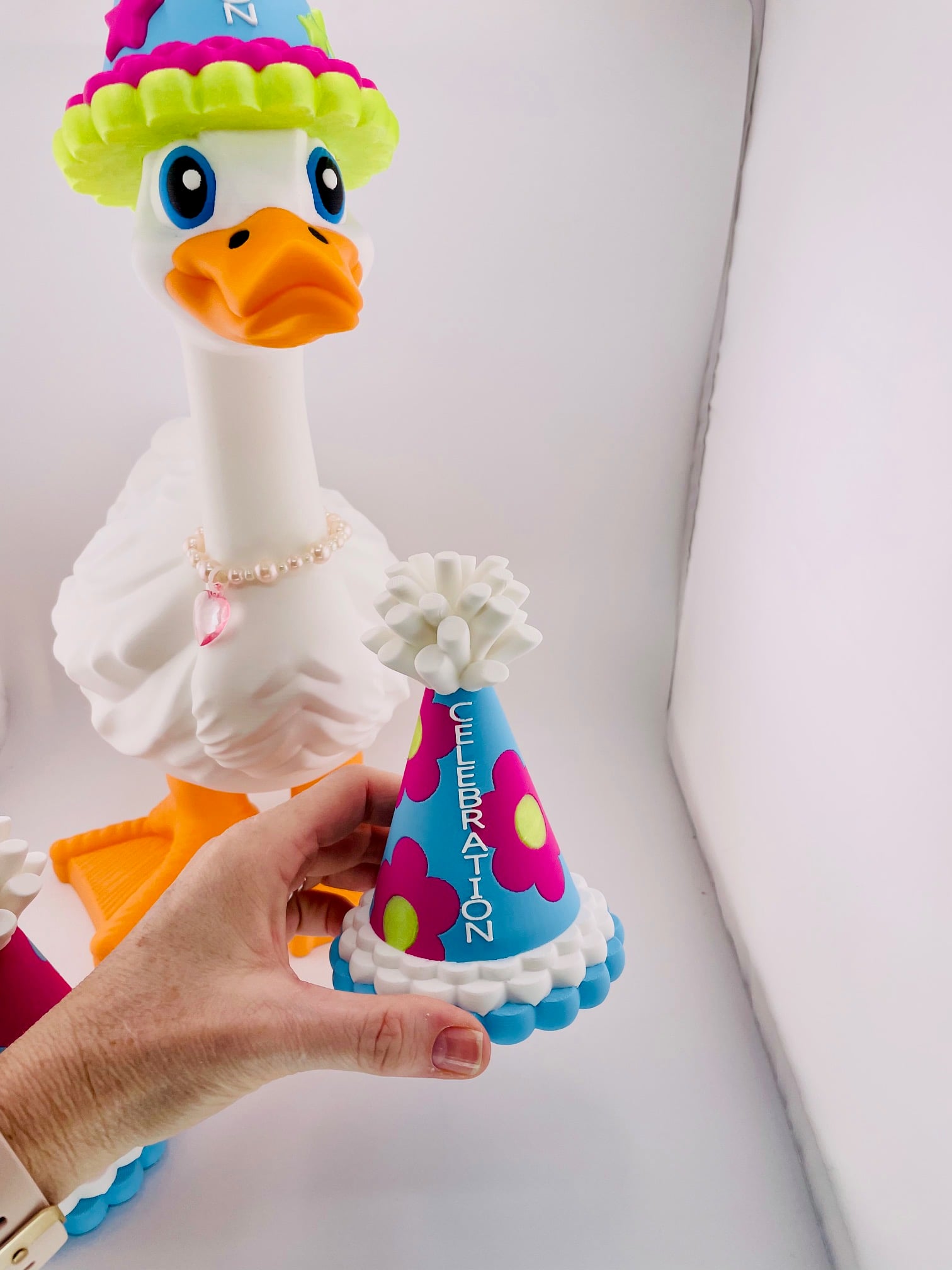 Party Hat Set Goose Gear for Porch Goose 3d model