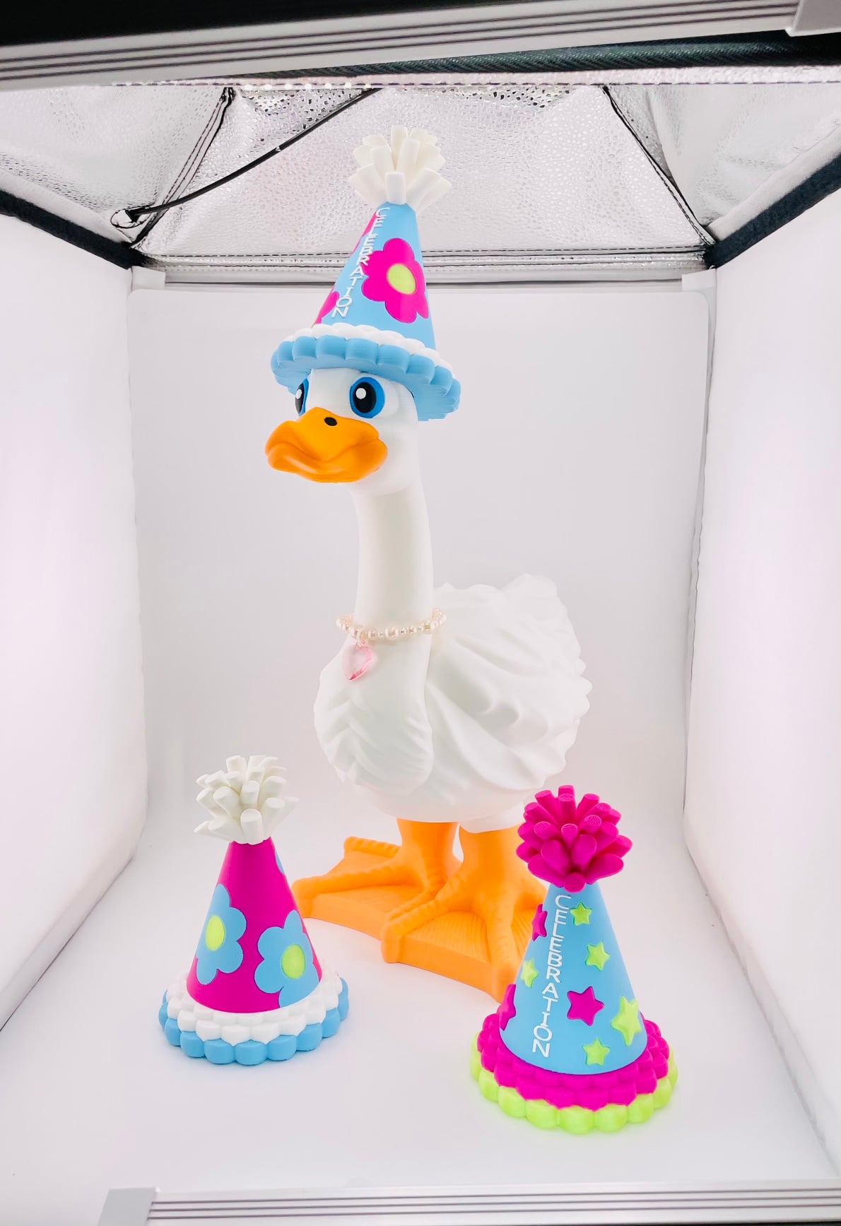 Party Hat Set Goose Gear for Porch Goose 3d model