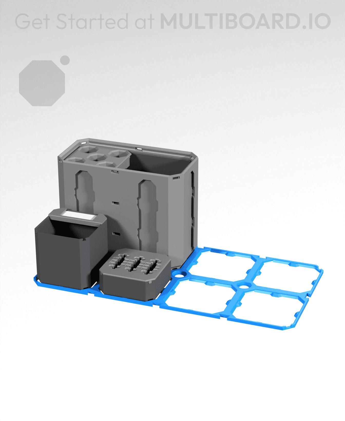 4x2 LU - Lite MultiBin Panel 3d model