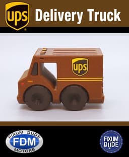 Fixum Dude Motors PIP UPS Delivery Truck 3d model