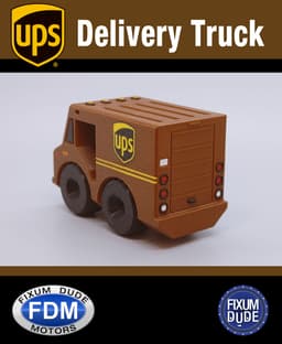 Fixum Dude Motors PIP UPS Delivery Truck 3d model