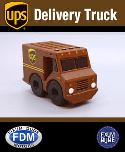 Fixum Dude Motors PIP UPS Delivery Truck 3d model