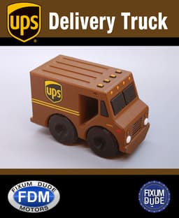 Fixum Dude Motors PIP UPS Delivery Truck 3d model