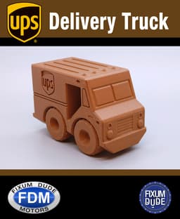 Fixum Dude Motors PIP UPS Delivery Truck 3d model