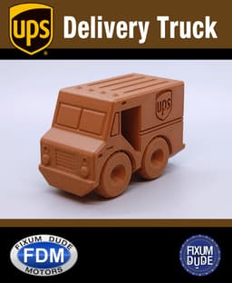 Fixum Dude Motors PIP UPS Delivery Truck 3d model