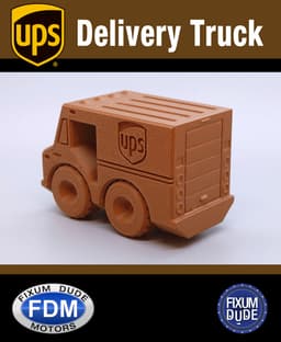 Fixum Dude Motors PIP UPS Delivery Truck 3d model