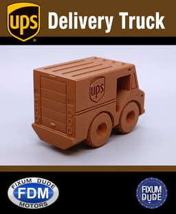 Fixum Dude Motors PIP UPS Delivery Truck 3d model