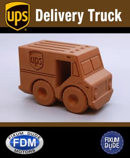 Fixum Dude Motors PIP UPS Delivery Truck 3d model