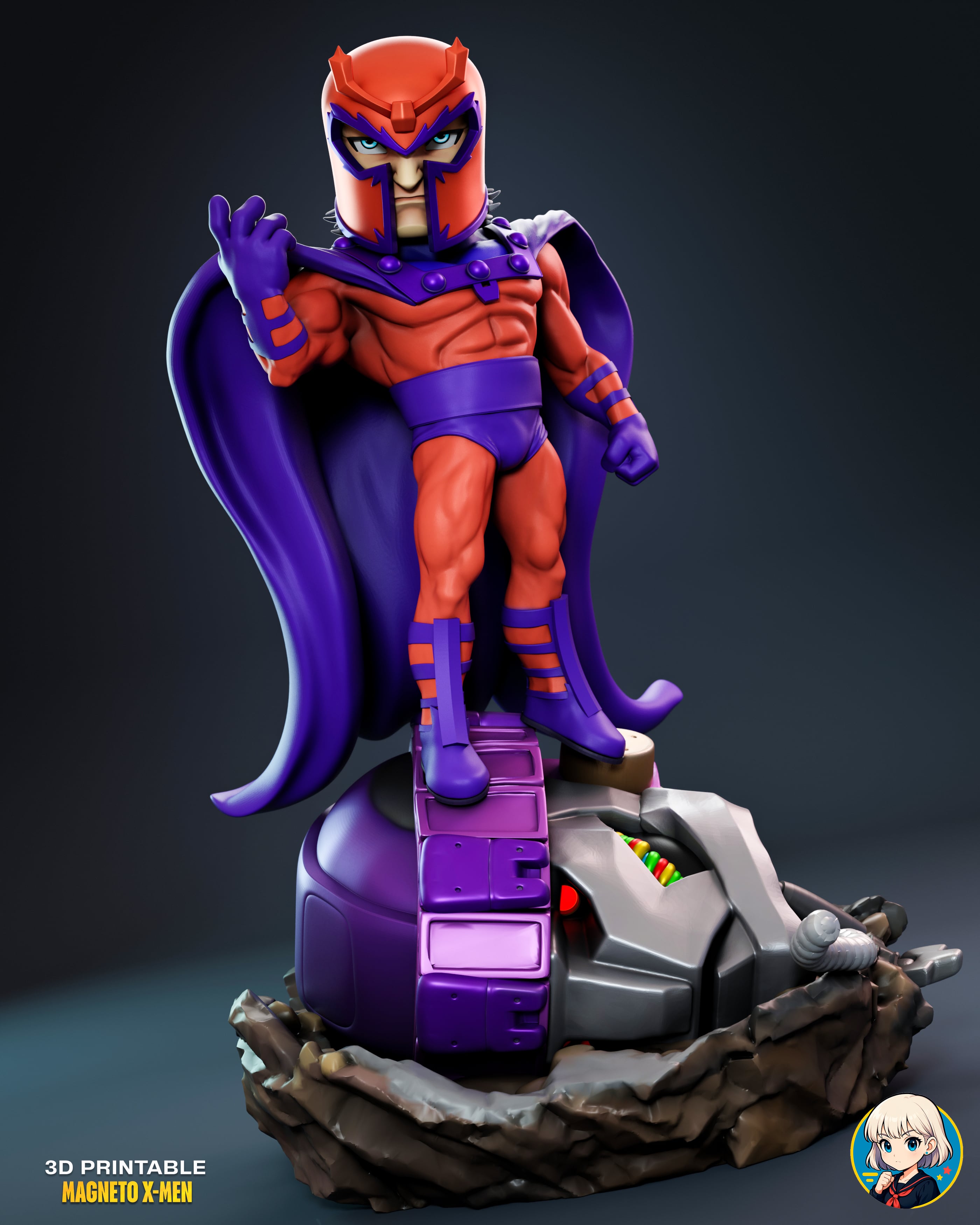 Magneto Chibi - Premium Collectible 3d model