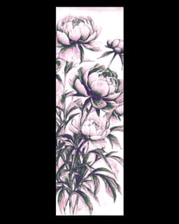Botanical Beauty - Set of Bookmarks of Flowers 3d model