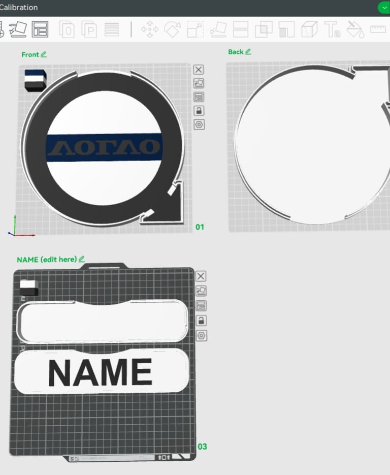 Volvo Sign – LED Strip Compatible 3d model