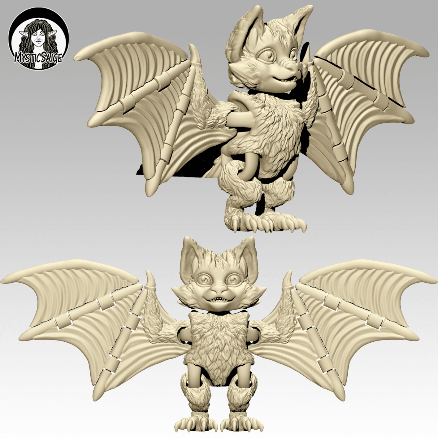 Ahool - Chibi Cryptid 3d model