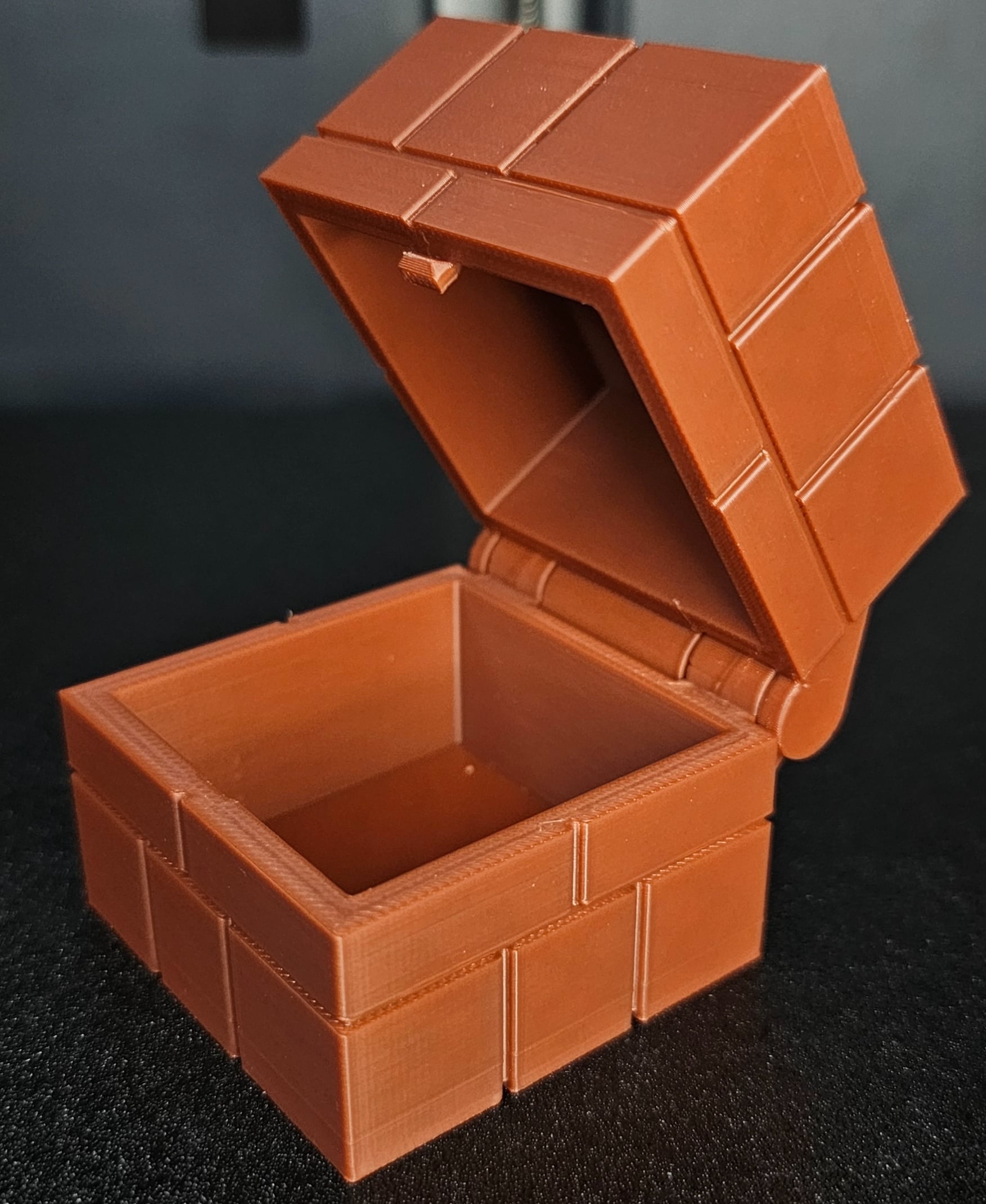 Mario Block Print-in-Place Container.stl 3d model