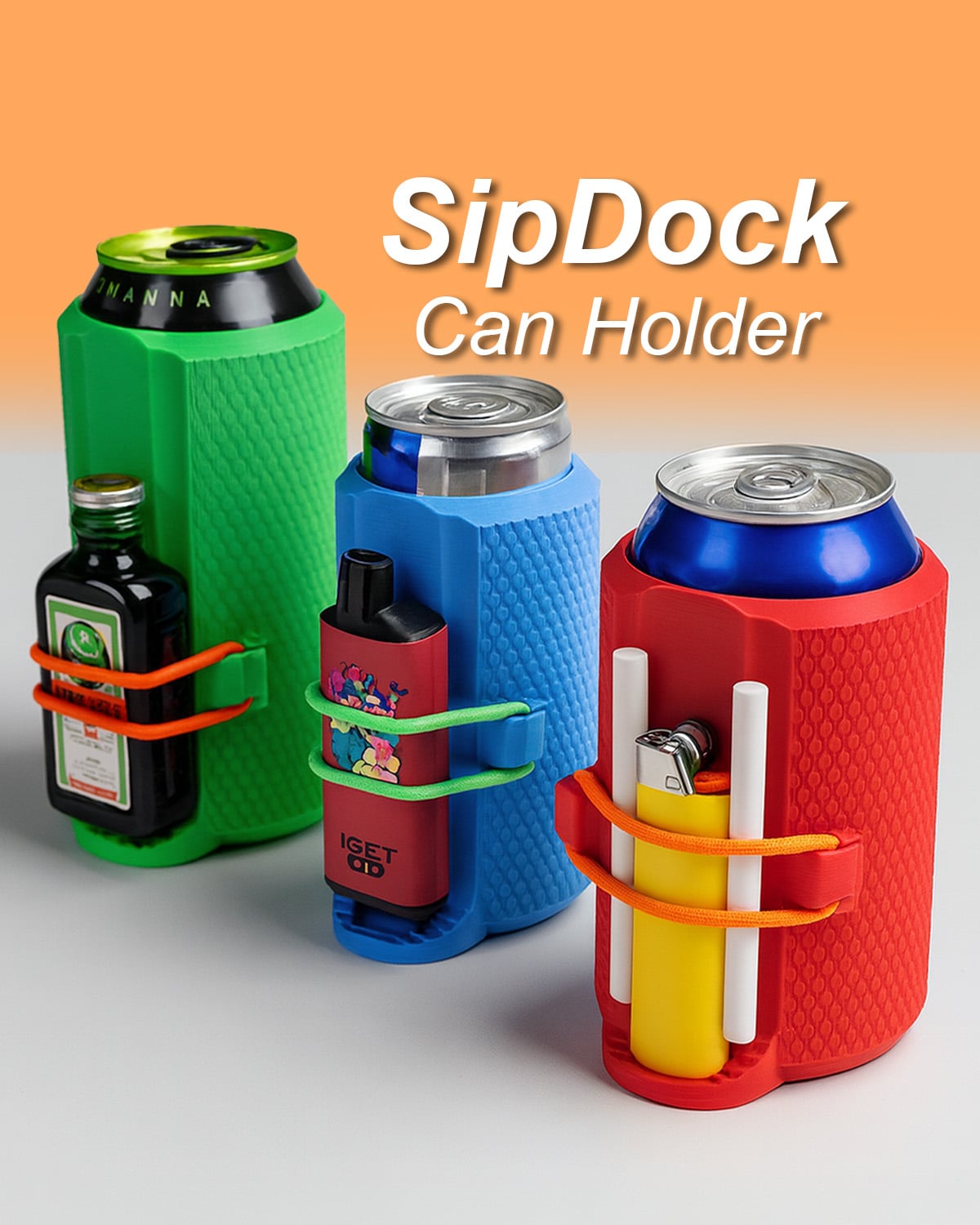 SipDock – Can Holder for Essentials 3d model