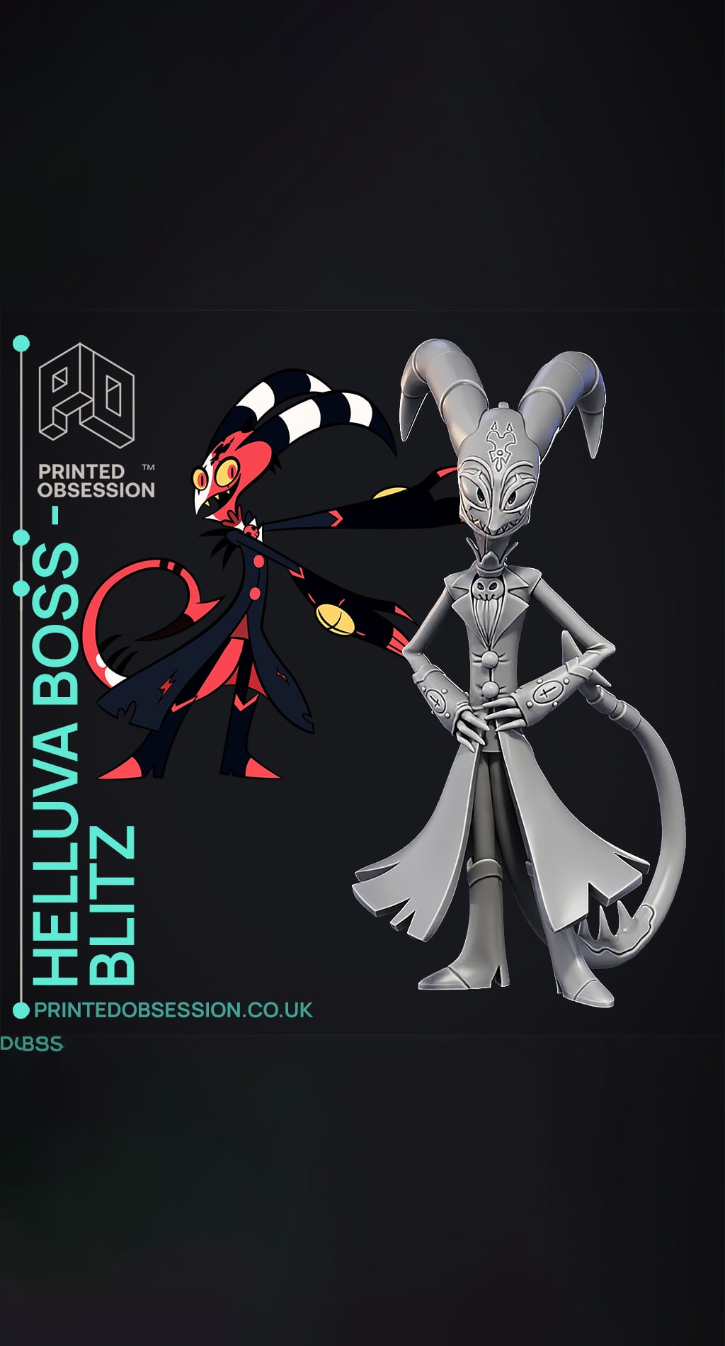 Blitzo - Helluva Boss - Fan Art 3d model