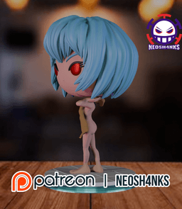 Rei Ayanami Towel Funko Style 3d model