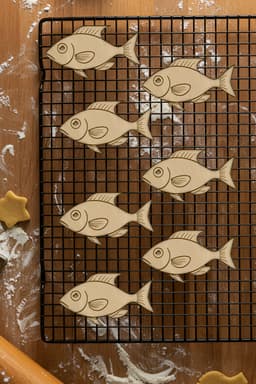 Fish Cookie Cutter, Biscuit Cutter 3d model