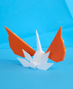 Masquerain Low Poly Pokemon 3d model