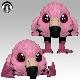 Flamingo Puffling - Exclusive Model 3d model