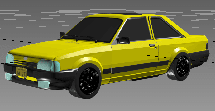 VOLKSWAGEN APOLLO GLS.obj 3d model