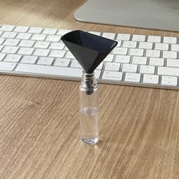 Compact Flat Funnel with Air Vent for Small Bottles 3d model