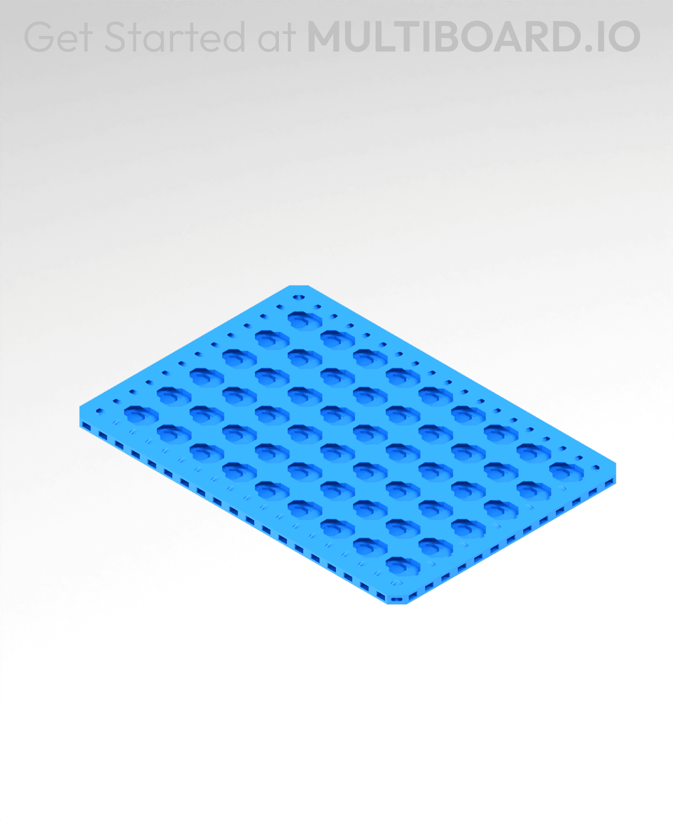 7x10 MU - Point Hole MU - MultiBoard Plate- Point Hole MU - MultiBoard Plate- Point Hole MU - MultiB 3d model