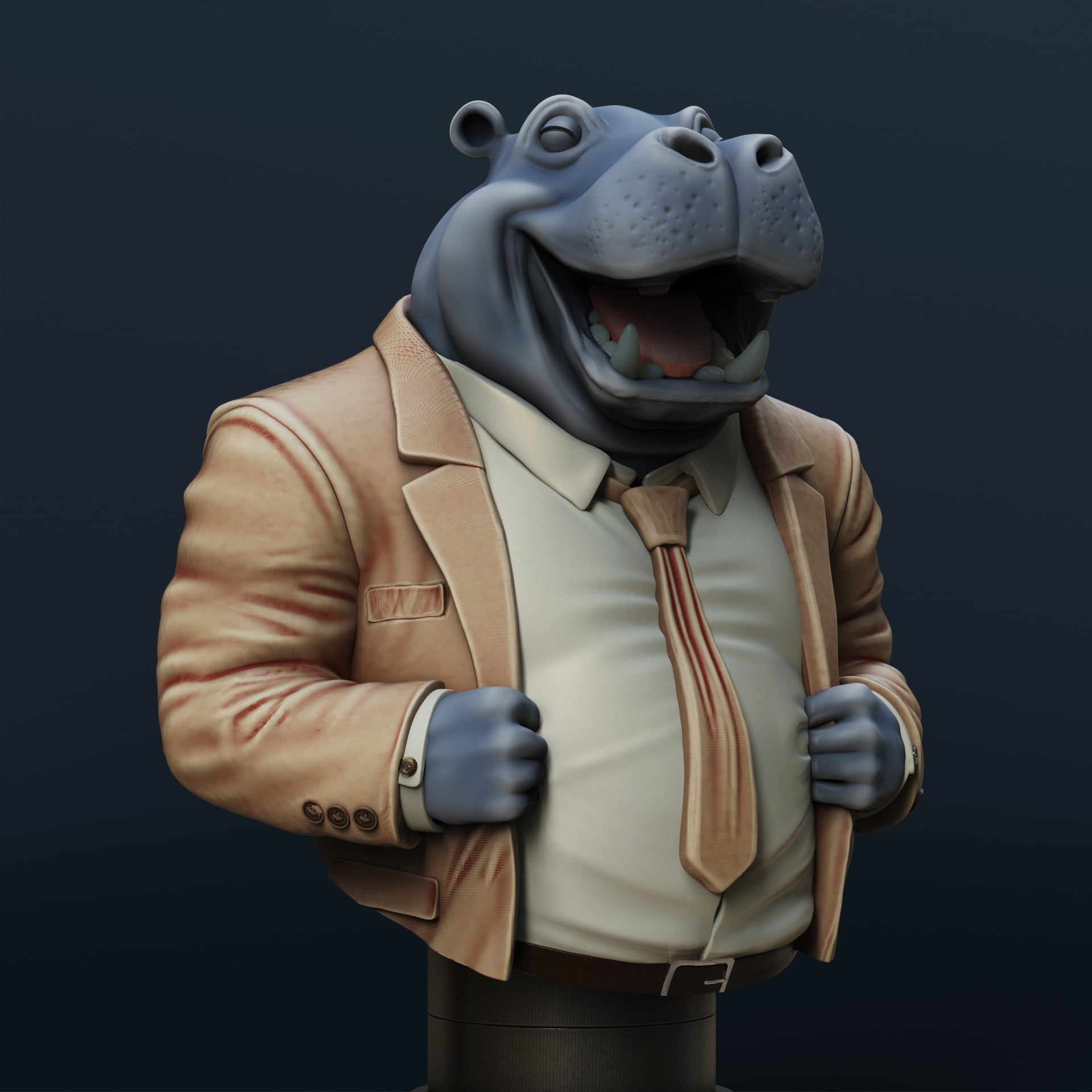 Salesman Harvey (Pre-Supported) 3d model