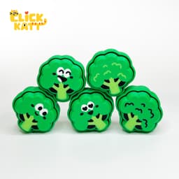 Broccoli - Clicker Fidget Toy Keychain 3d model