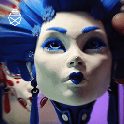 Geisha Wall Mask 3d model