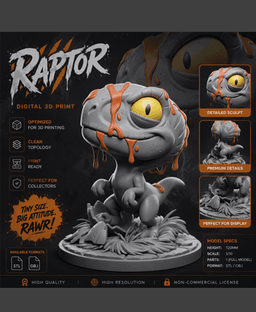 Baby Velociraptor 3d model