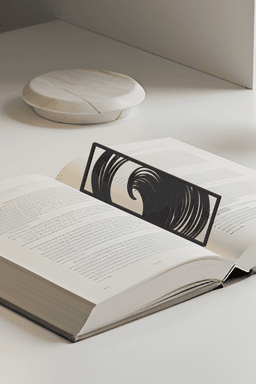 Ocean Bookmark, Gift Idea 3d model