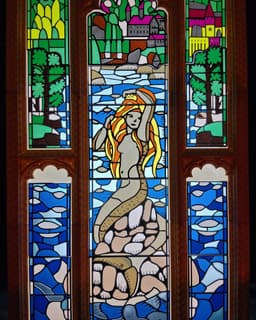 Harry Potter Bathroom Stained Glass Window 3d model