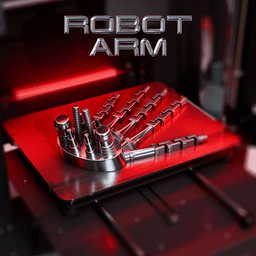 Fidget Terminator Arm – Articulated Print-in-Place Model 3d model