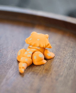 Brave Bearded Dragon - Articulated Fidget Bearded Dragon 3d model