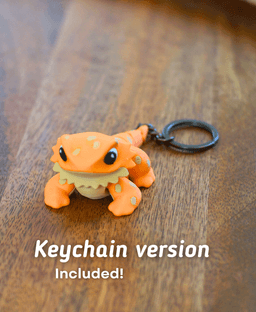Brave Bearded Dragon - Articulated Fidget Bearded Dragon 3d model