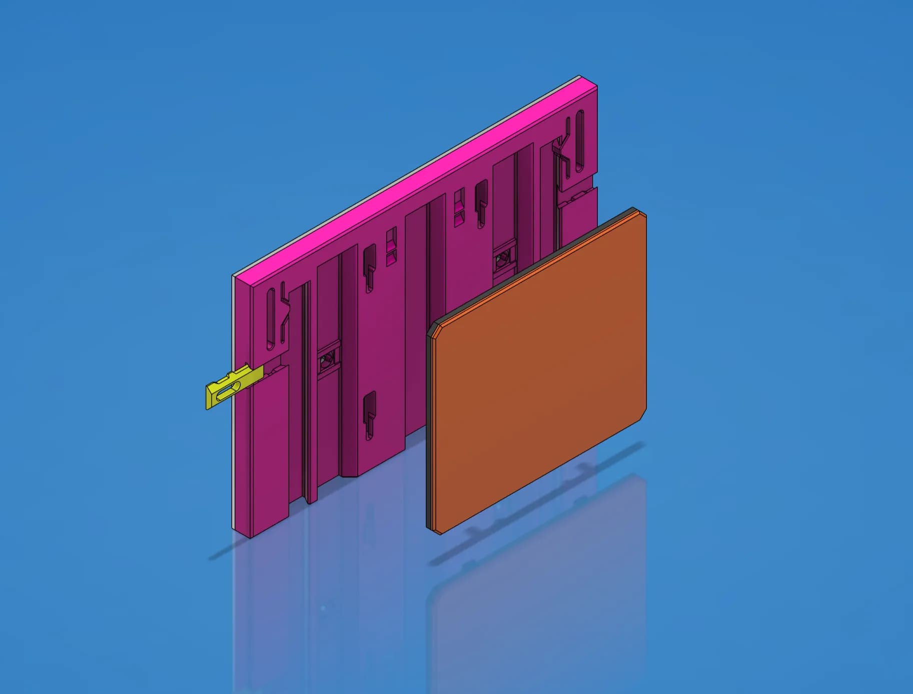 Faceplate Template - STEP/CAD Files (Essential Series) 3d model