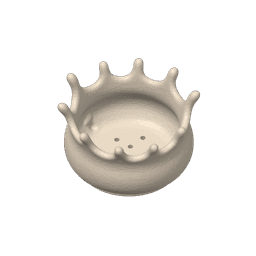 Water Splash Crown Planter 3d model