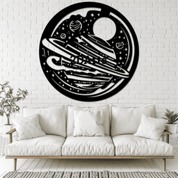 Space 2D Wall Art/Window Art 3d model