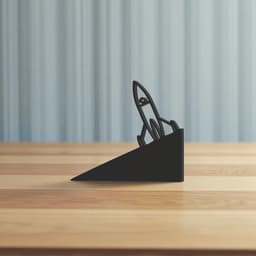 Door Stop, Rocket Door Stopper, Door Back, 2 Different Models 3d model