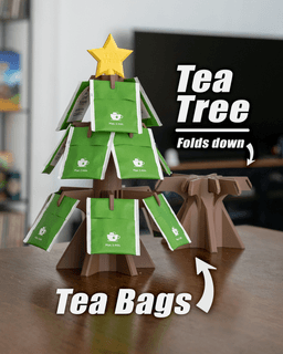 Tea Tree - Foldable Tea Bag Stand 3d model