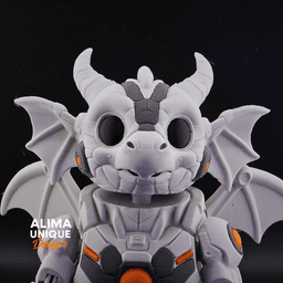 BIG CYBORG DRAGON TOY 3d model